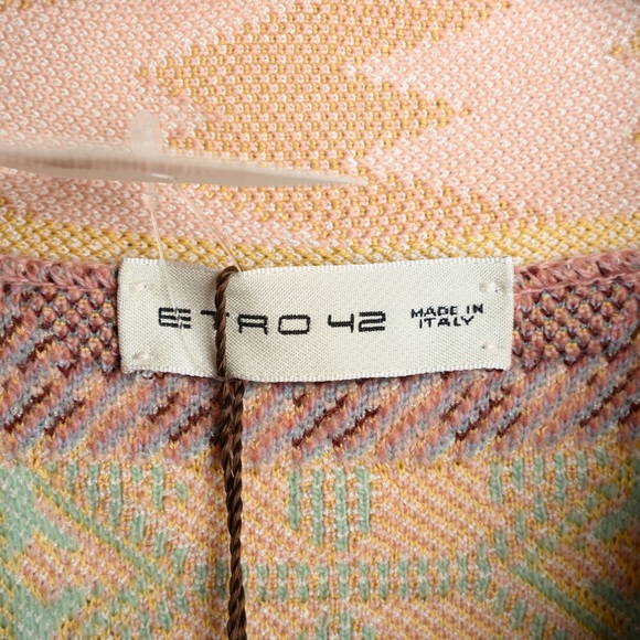 ETRO JACQUARD-KNIT WOOL-BLEND CARDIGAN - Picture 5 of 14